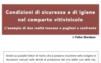 Condizioni di sicurezza e di igiene nel comparto vitivinicolo